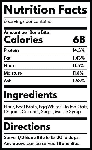 Beef Bone Biter Sample Bag (2 Pack)